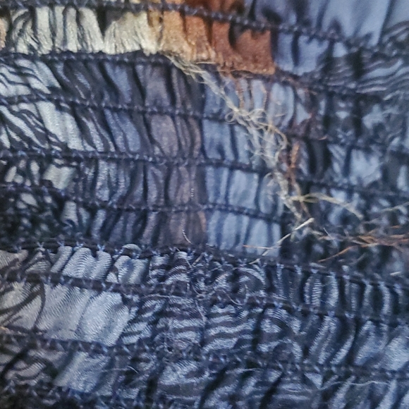 Multi-Colored Leaf Print Strapless Sun Dress - Picture 9 of 10